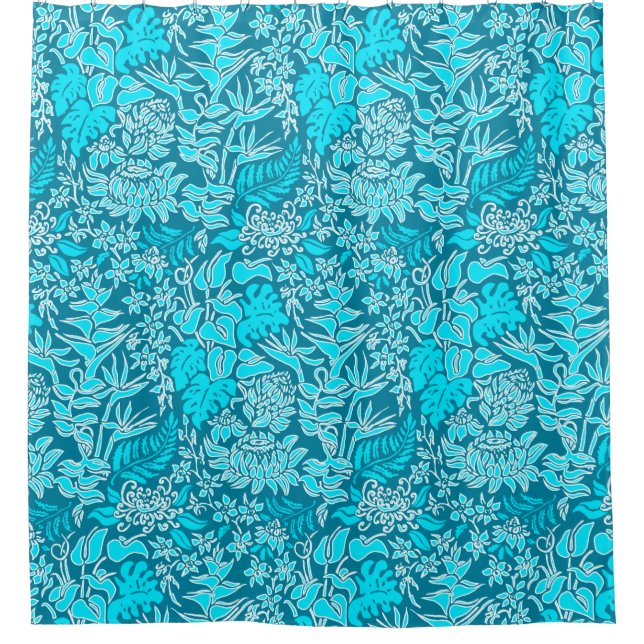 Rideaux De Douche Kauai Morning Floral de Protea hawaïen Hawaï (Devant)