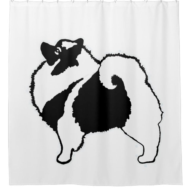 Rideaux De Douche Keeshond Graphics - Cute Original Chig Art (Devant)