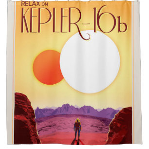 Rideaux De Douche Kepler Space Voyage Destination Planète Aventure