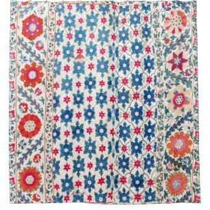 Rideaux De Douche Kermina Suzani Ouzbékistan Broderie