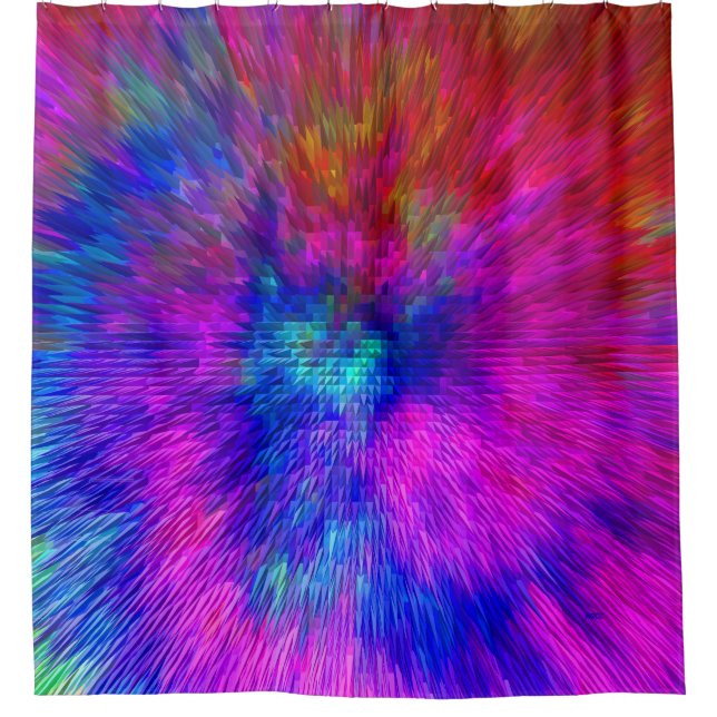 Rideaux De Douche Kersplash psychédélique...... (Devant)
