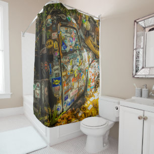 Rideaux De Douche Key West est Art, Vieux Camion Pickup