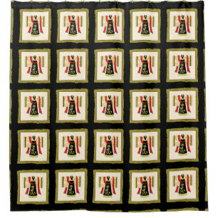 Rideaux De Douche Kimono japonais traditionnel avec imprimé floral