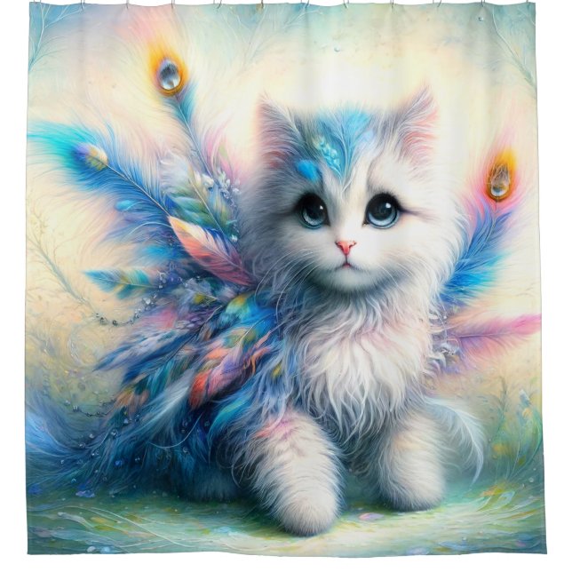 Rideaux De Douche Kitten Art (Devant)