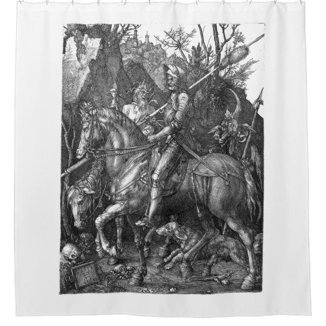 Rideaux De Douche Knight Death Devil Albrecht Durer gravure art p (Devant)