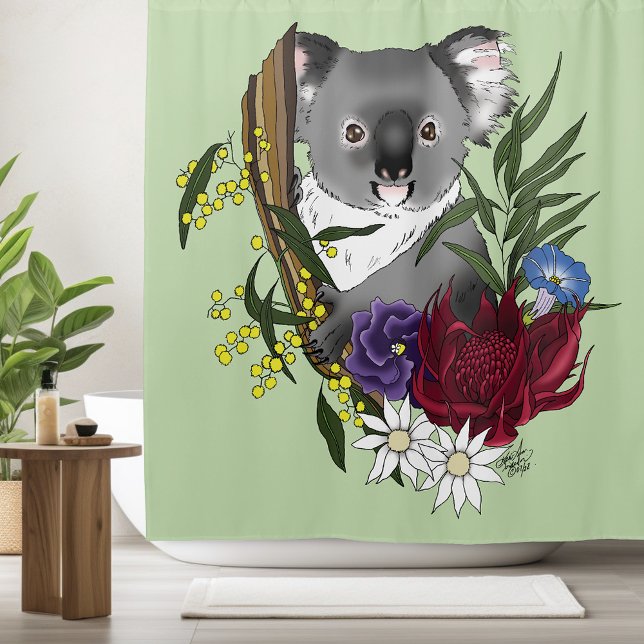 Rideaux De Douche Koala Bear (Créateur téléchargé)