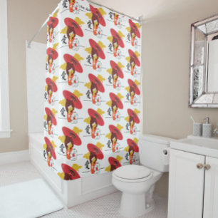 Rideaux De Douche KOKESHI AMOUR Chow Saint-Valentin