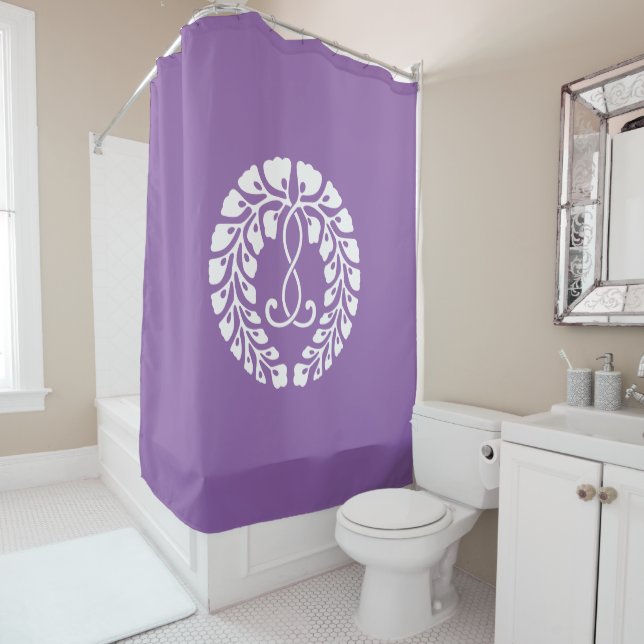 Rideaux De Douche Kujo wisteria (En situation)