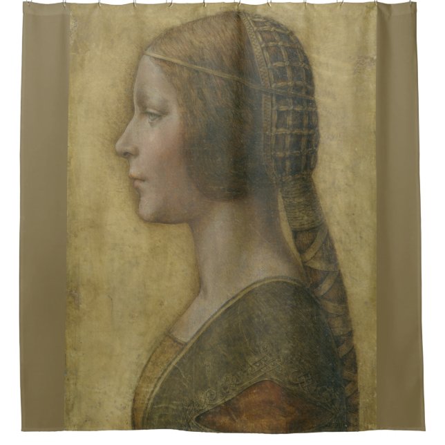 Rideaux De Douche La Belle Princesse (par Léonard de Vinci) (Devant)