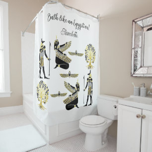 Rideaux De Douche La Bénédiction du Pharaon d'or : Art égyptien anti