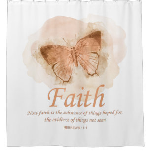 Rideaux De Douche La Bible chrétienne des femmes Verse Papillon :Fo