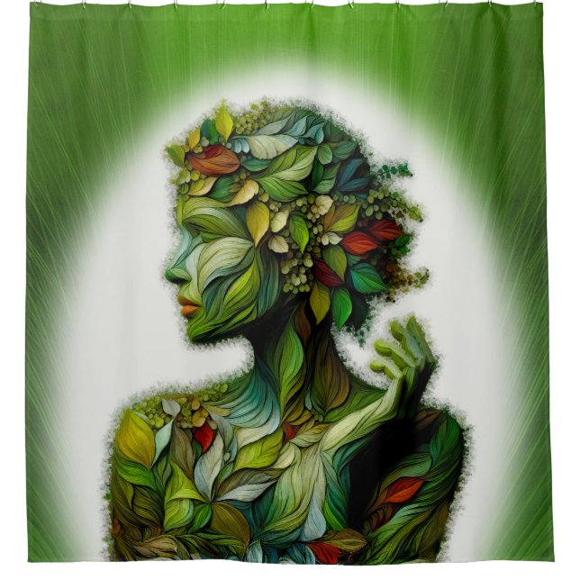 Rideaux De Douche La Dame Verte (Devant)