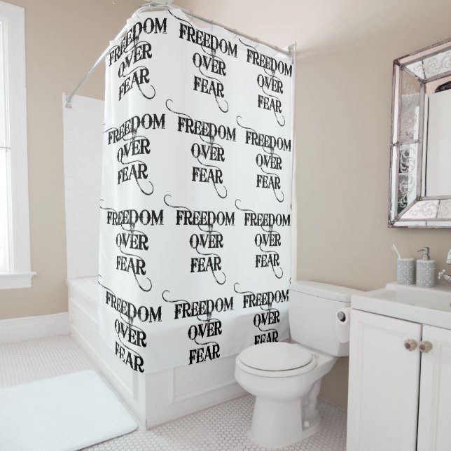 Rideaux De Douche La liberté face à la peur (En situation)
