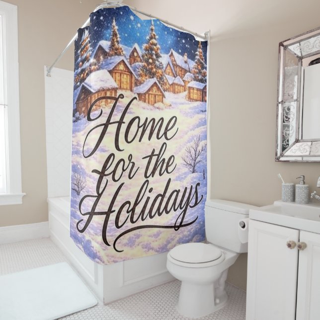 Rideaux De Douche 'La maison pour les vacances'  (En situation)
