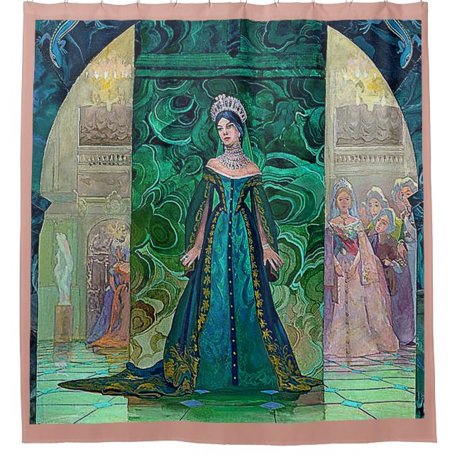 RIDEAUX DE DOUCHE LA PRINCESSE IN THE MALACHITE PAVILLION 5 (Devant)