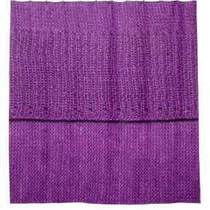 Rideaux De Douche la texture du tissu tricoté, un violet uni