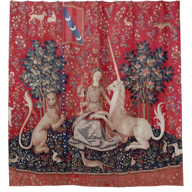Rideaux De Douche Lady and Unicorn Medieval Tapestry Sight (Devant)