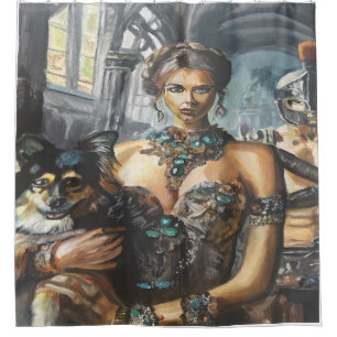 Rideaux De Douche Lady et Doggie
