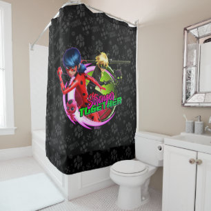 Rideaux De Douche Ladybug & Cat Noir   Ensemble plus fort