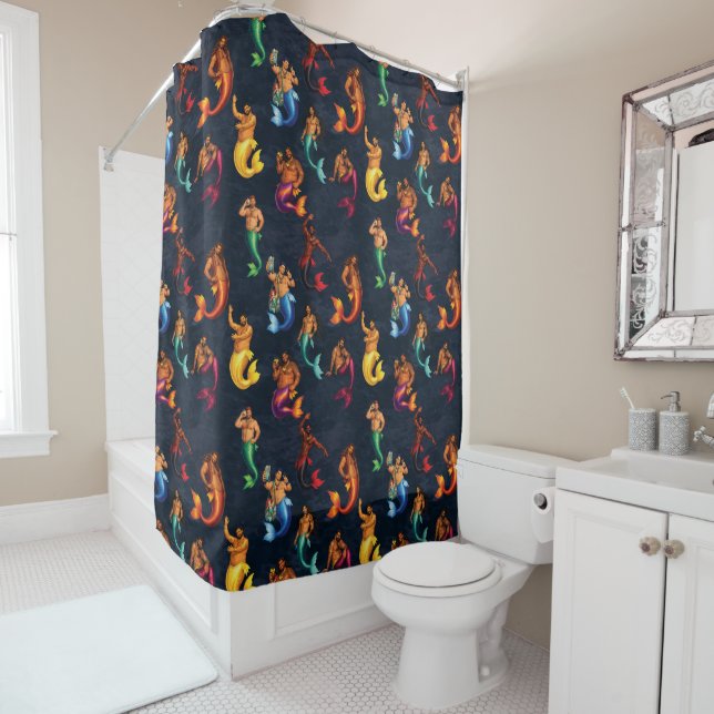 Rideaux De Douche Lagune Merbear (En situation)