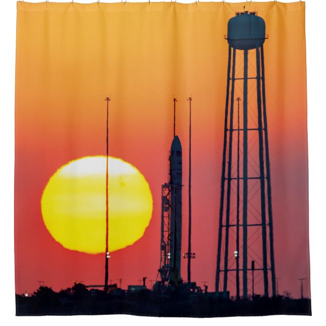 Rideaux De Douche Lancement de la nASA Antares Rocket Sunrise (Devant)