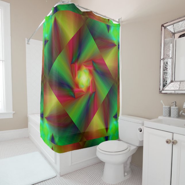 Rideaux De Douche Lances de diamant 6 (En situation)