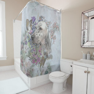 Rideaux De Douche L'Anglais Setter Portrait, art