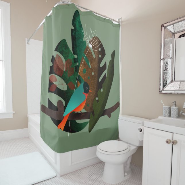 Rideaux De Douche Lanternes (En situation)