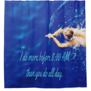 Rideaux De Douche Lap Swim Team Motivational Inspiration