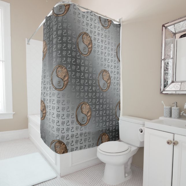 Rideaux De Douche Lapin de Terre (En situation)