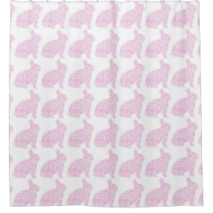 Rideaux De Douche Lapin rose