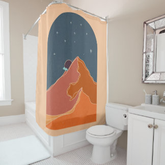 Rideaux De Douche L'art des montagnes Abstraites