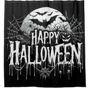 Rideaux De Douche L'art d'Halloween vintage