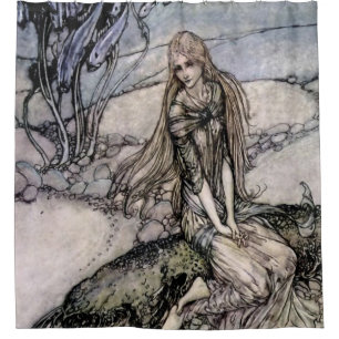 Rideaux De Douche L'art féerique d'Arthur Rackham issu de « Undine »