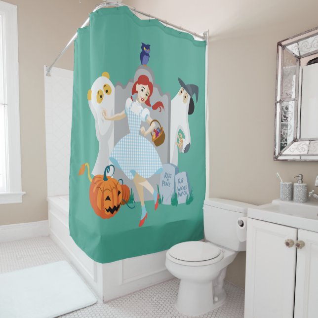 Rideaux De Douche L'Assistant D'Oz™ | Dorothy Halloween Joyeuse Dans (En situation)