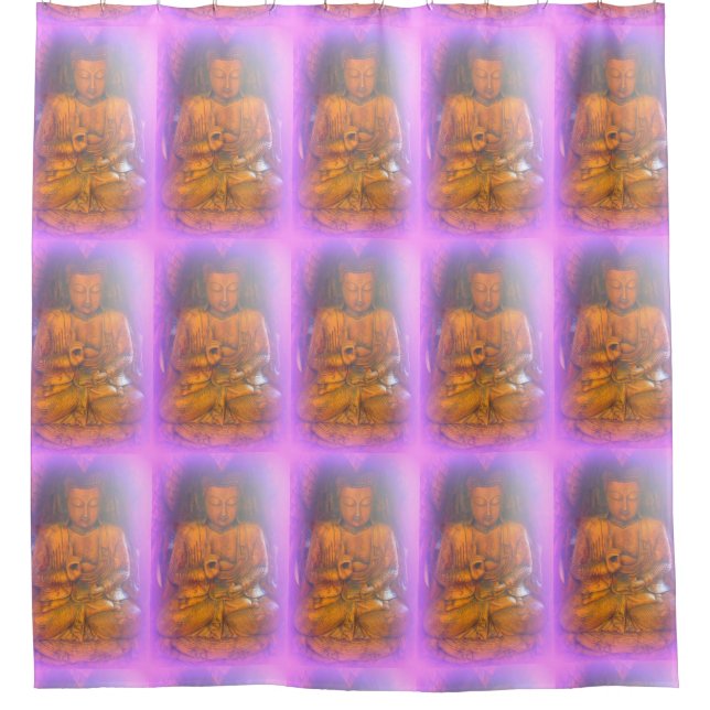 Rideaux De Douche lavande aura buddhas (Devant)