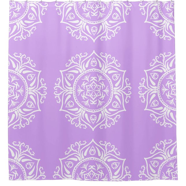 Rideaux De Douche Lavender Mandala (Devant)