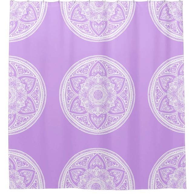 Rideaux De Douche Lavender Mandala (Devant)