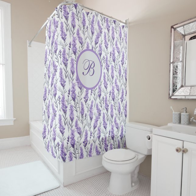 Rideaux De Douche Lavender Meadows (En situation)