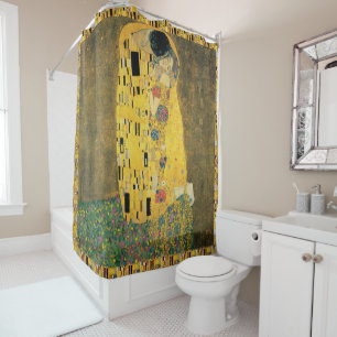 Rideaux De Douche Le Baiser (Der Kuss) de Gustav Klimt, Art Vintage