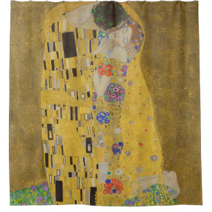 Rideaux De Douche Le Baiser, peinture à l'huile Art Nouveau, Gustav