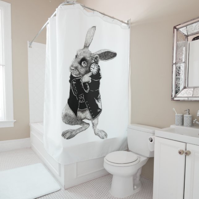Rideaux De Douche Le Black Rabbit Watch (En situation)