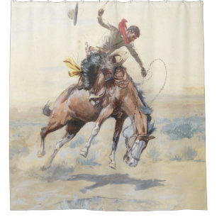 Rideaux De Douche Le Bucker 1904 Par Charles Marion Russell