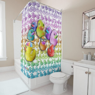 RIDEAUX DE DOUCHE LE CAOUTCHOUC DUCKIES