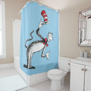 Rideaux De Douche Le Chat dans le Chapeau prend un bain de foule