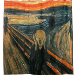 Rideaux De Douche Le cri Edvard Munch Art Expressionniste Moderne