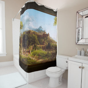 Rideaux De Douche Le départ de Thomas Cole