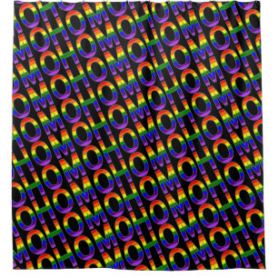 Rideaux De Douche Le drapeau gai d'arc-en-ciel colore homo