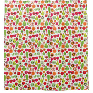 Rideaux De Douche le fruit badine la pomme d'illustration