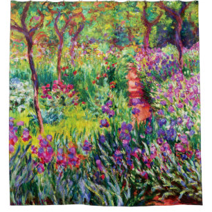 Rideaux De Douche Le jardin d'Iris à Giverny par Claude Monet